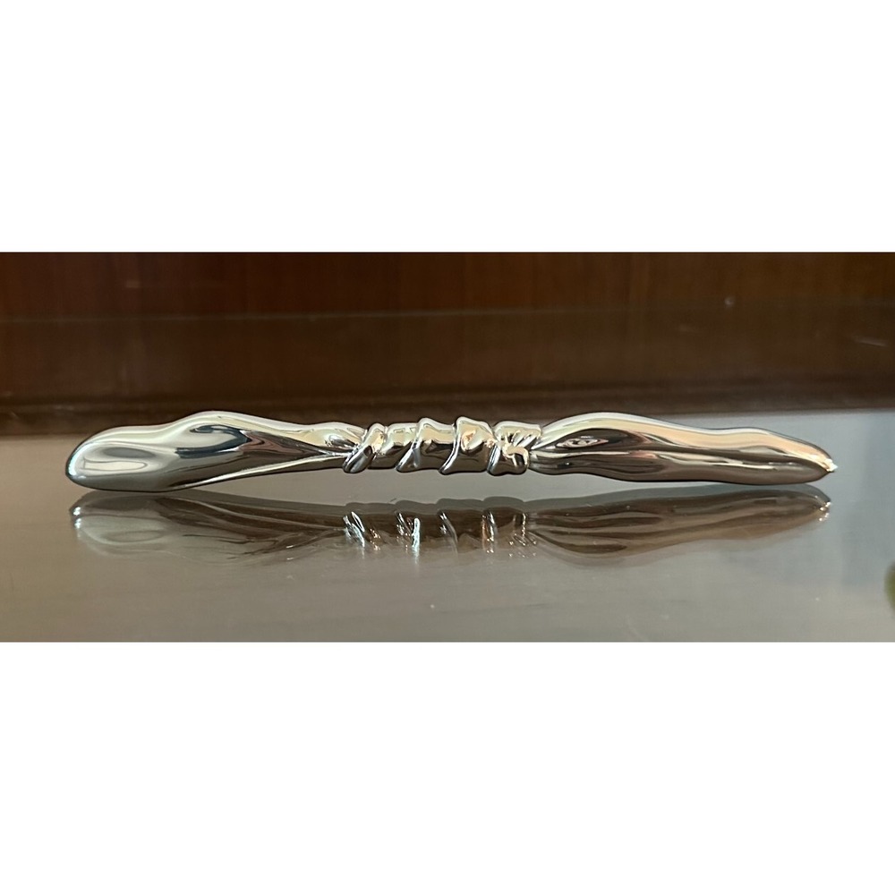 Sterling Silver Bow Design Comb Cover Holder Unmarked